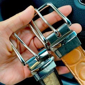 Coach men’s belt size 34 in used condition